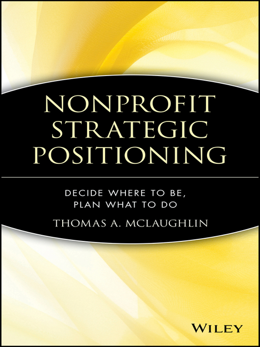 Cover image for Nonprofit Strategic Positioning